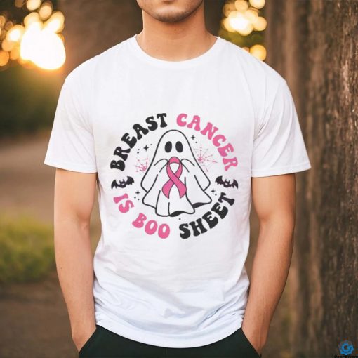 Breast Cancer Is Boo Sheet Cute Ghost Pink Ribbon shirt