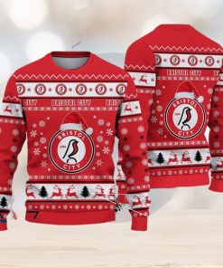 Bristol City Resort Efl Logo Team Ugly Christmas Sweater For Fans Gift Unisex Sweatshirt