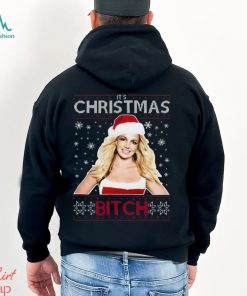 Britney Spears Its Christmas Bitch Knit Pattern Shirt