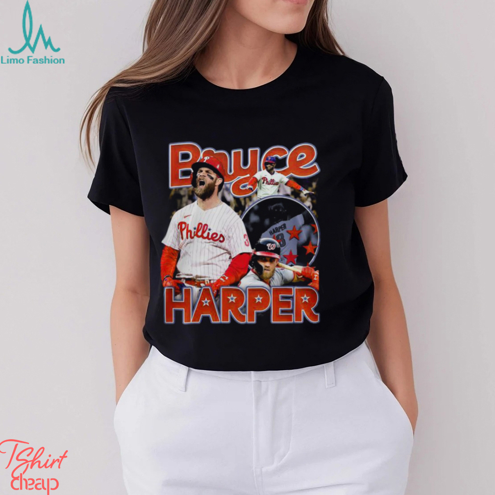 Bryce Harper Baseball Shirt 90s Vintage X Bootleg Style Rap -  UK