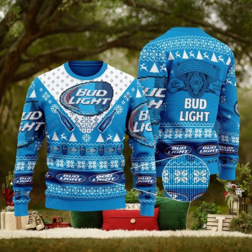 Bud Light Beer Knitted Xmas Sweater Gift Men And Women