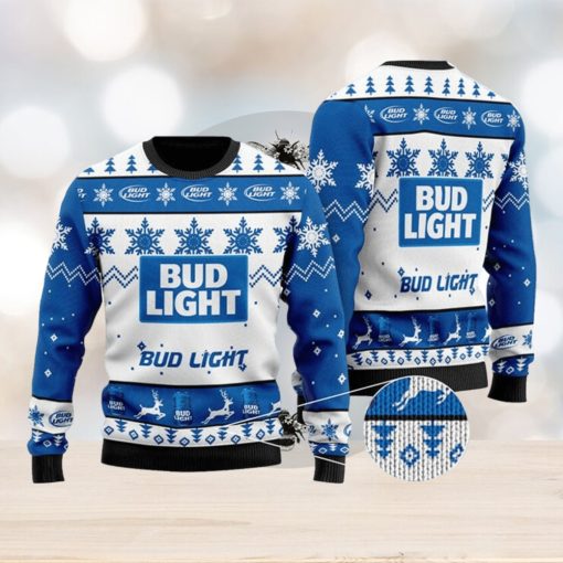 Bud Light Knitted 3D Sweater Gift For Xmas