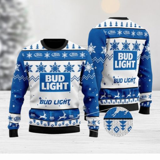 Bud Light Knitted 3D Sweater Gift For Xmas