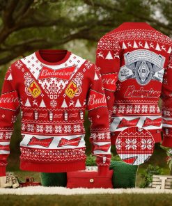 Budweiser Beer Knitted Xmas Sweater Gift Men And Women