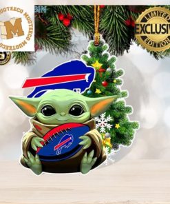 Buffalo Bills Baby Yoda NFL Christmas Tree Decorations Ornament