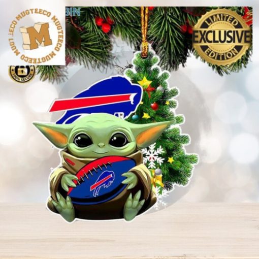 Buffalo Bills Baby Yoda NFL Christmas Tree Decorations Ornament