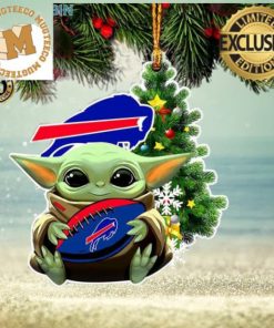 Buffalo Bills Baby Yoda NFL Christmas Tree Decorations Ornament
