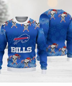 Buffalo Bills Christmas Skull Hot Trending Ugly Sweater For Fans