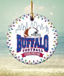 Buffalo Bills Football Chritmas Hallmark NFL Ceramic Ornament