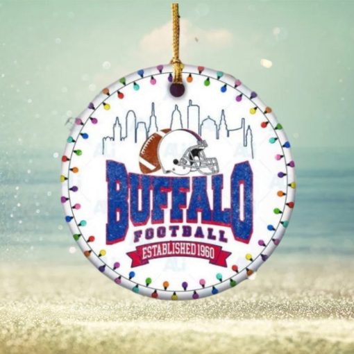 Buffalo Bills Football Chritmas Hallmark NFL Ceramic Ornament
