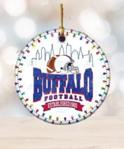 Buffalo Bills Football Chritmas Hallmark NFL Ceramic Ornament