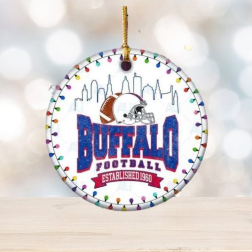 Buffalo Bills Football Chritmas Hallmark NFL Ceramic Ornament