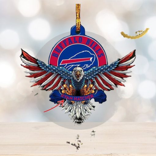 Buffalo Bills NFL American US Eagle Personalized Xmas Christmas Tree Decorations Ornament