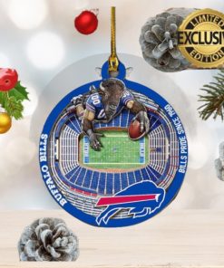 Buffalo Bills NFL Football Mascot Christmas Decorations Ceramic Orament