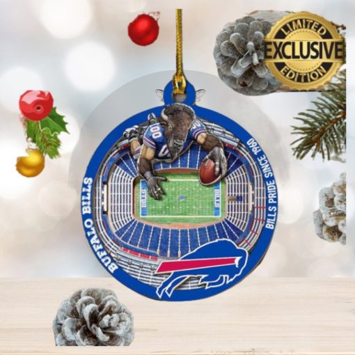 Buffalo Bills NFL Football Mascot Christmas Decorations Ceramic Orament