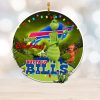 Buffalo Bills NFL Funny Grinch Christmas Ornaments.
