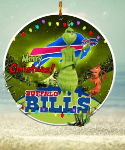 Buffalo Bills NFL Funny Grinch Christmas Ornaments.