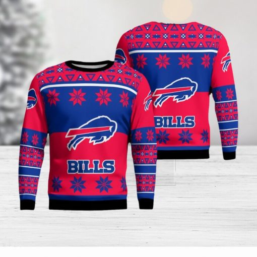 Buffalo Bills Winter Knitted Christmas Sweater All Over Print Gift For Fans