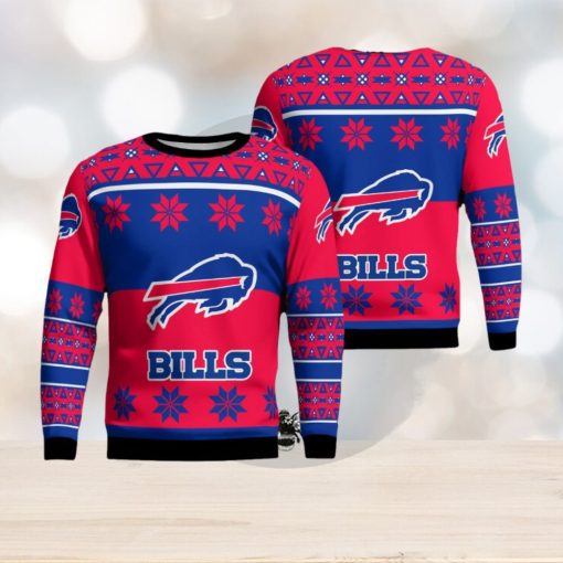 Buffalo Bills Winter Knitted Christmas Sweater All Over Print Gift For Fans