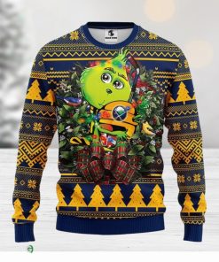 Buffalo Sabres Grinch Hug Christmas Ugly Sweater Christmas Gift For Fans Party Hoiliday Gift