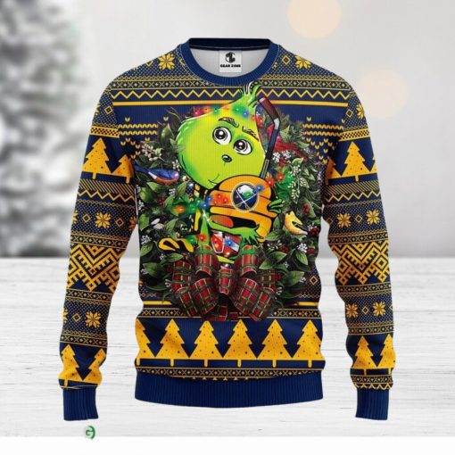 Buffalo Sabres Grinch Hug Christmas Ugly Sweater Christmas Gift For Fans Party Hoiliday Gift