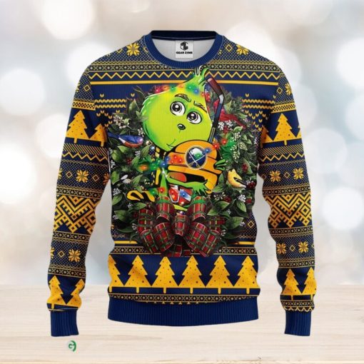 Buffalo Sabres Grinch Hug Christmas Ugly Sweater Christmas Gift For Fans Party Hoiliday Gift