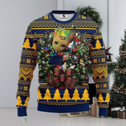 Buffalo Sabres Groot Hug Christmas Ugly Sweater 3D Christmas Xmas Sweater