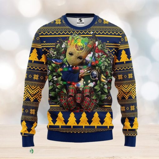 Buffalo Sabres Groot Hug Christmas Ugly Sweater 3D Christmas Xmas Sweater