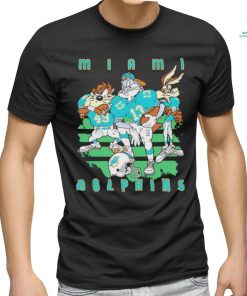 Bugs Bunny Tasmanian Devil Wile E. Coyote Miami Dolphins shirt