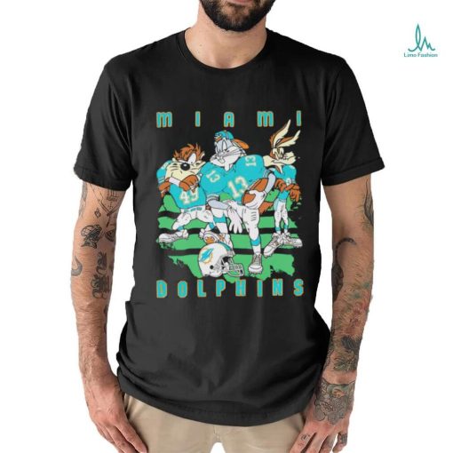 Bugs Bunny Tasmanian Devil Wile E. Coyote Miami Dolphins shirt