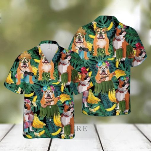 Bulldog Hawaiian Shirt