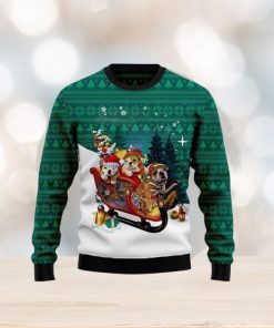 Bulldog Sleigh Ugly Christmas Sweater Hot AOP Gift For Men And Women