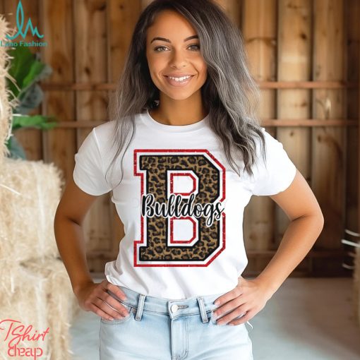 Bulldogs varsity leopard and glitter Shirt