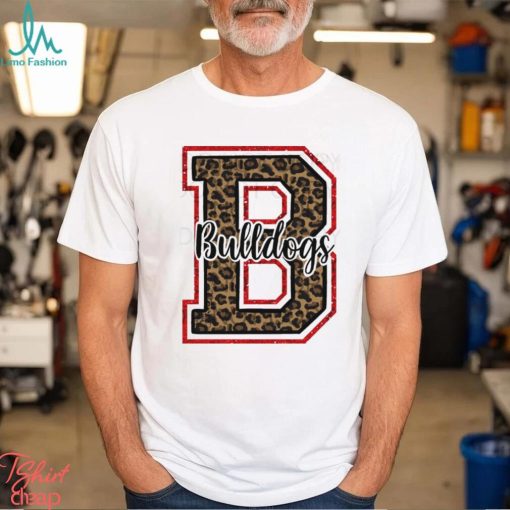Bulldogs varsity leopard and glitter Shirt