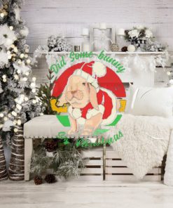 Bunny Santa Did Some Bunny Say Christmas T shirt