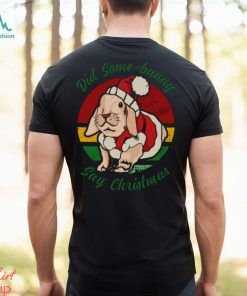 Bunny Santa Did Some Bunny Say Christmas shirt