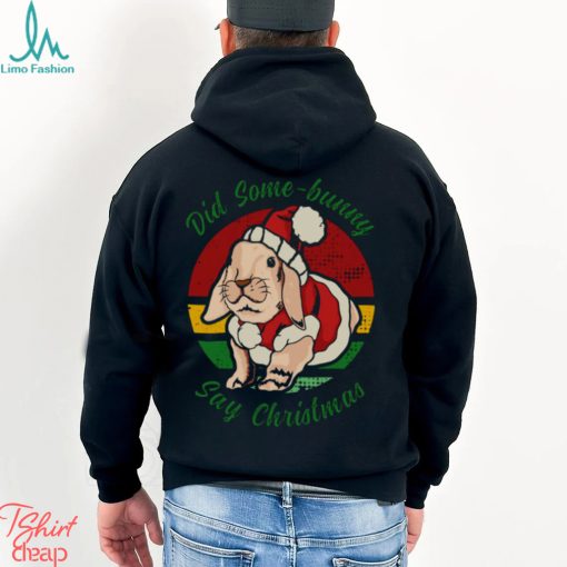 Bunny Santa Did Some Bunny Say Christmas shirt