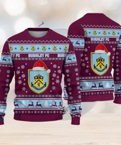 Burnley F.C Efl Logo Team Design Ugly Christmas Sweater For Fans Gift Unisex Sweatshirt