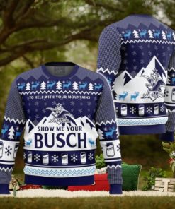 Busch Light Beer Ugly Christmas Sweater