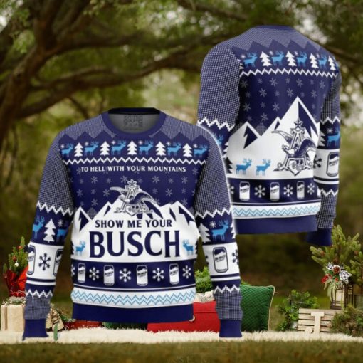 Busch Light Beer Ugly Christmas Sweater