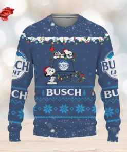 Busch Light Beers American Whiskey Beers Merry Christmas Snoopy House Cute Ugly Xmas Sweater AOP