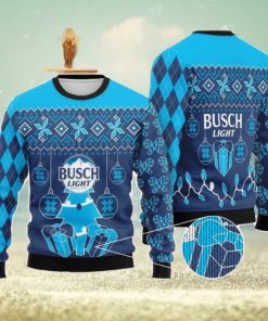 Busch Light Christmas Tree Snowflake Ugly Christmas Sweater Christmas Holiday Gift