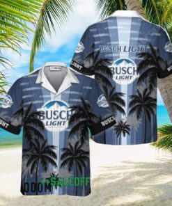 Busch Light Tropical Coconut Palms Hawaiian Shirt