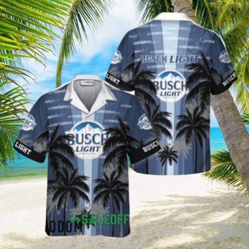 Busch Light Tropical Coconut Palms Hawaiian Shirt