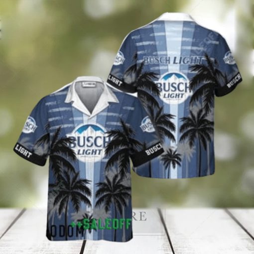 Busch Light Tropical Coconut Palms Hawaiian Shirt