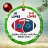Personalized Baby Yoda Mandalorian Christmas 2022 Ceramic Tree Ornaments