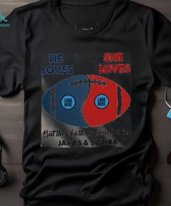 But They Both Love Each Other, Couple Gift, Personalized Shirt, Football Couple Shirt