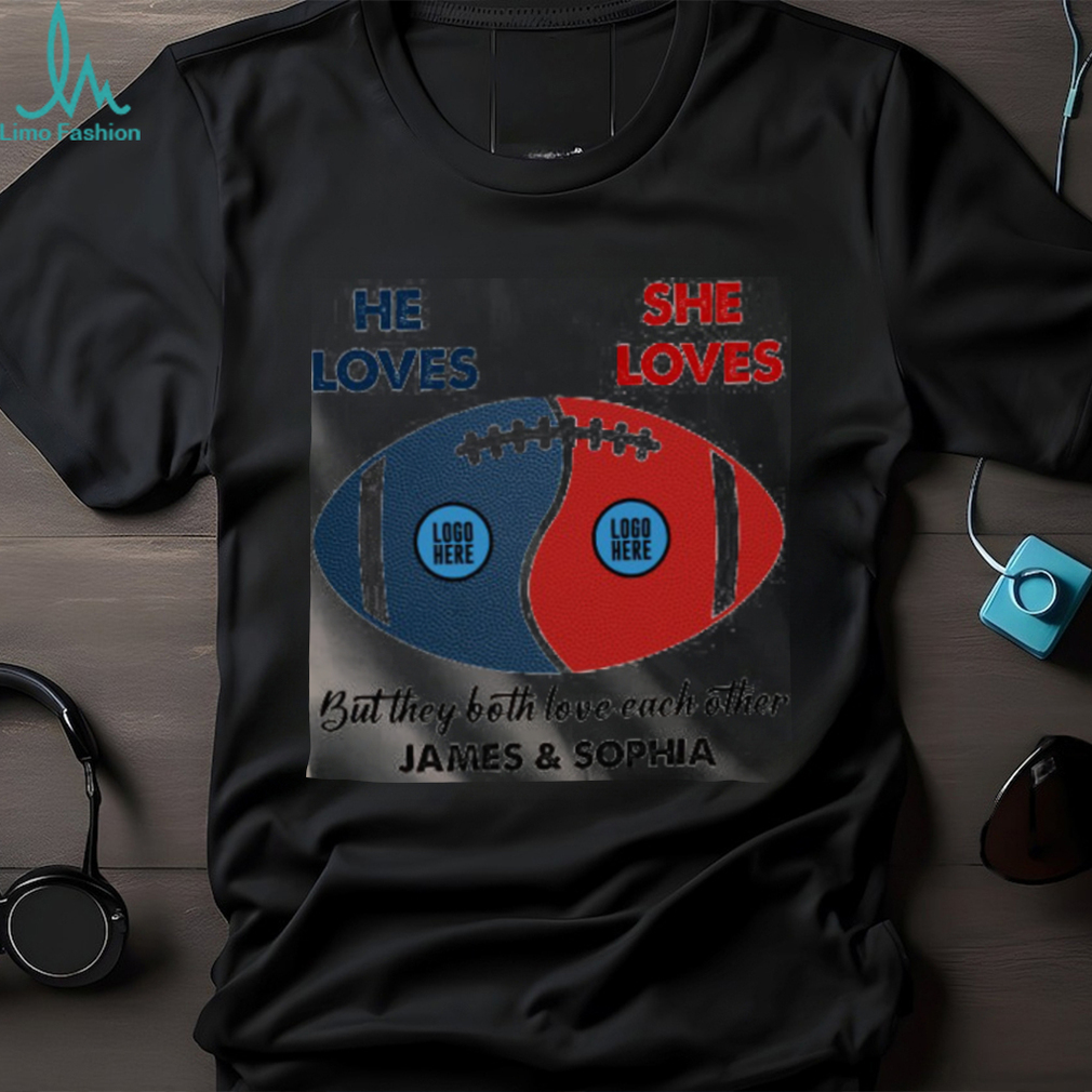 But They Both Love Each Other, Couple Gift, Personalized Shirt, Football Couple Shirt But They Both Love Each Other, Couple Gift, Personalized Shirt, Football Couple Shirt