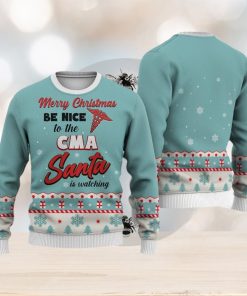 CMA Merry Christmas Be Nice Sweater Trending For Men And Women Gift Holidays