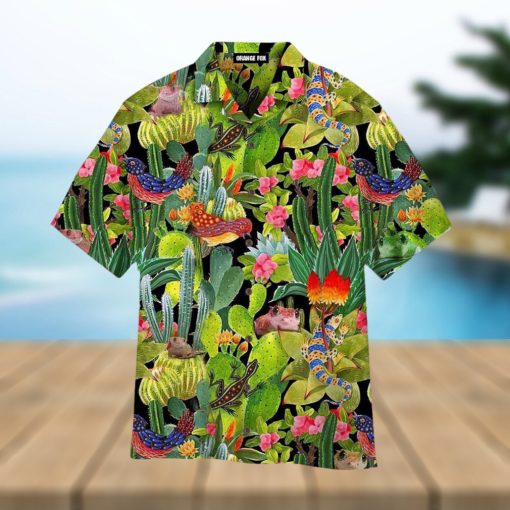 Cactus Pattern Tropical Hawaiian Shirt For Men & Women